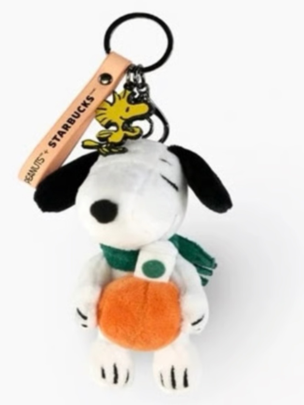 Starbucks x Peanuts Snoopy Plush Keychain - NEW w/tags